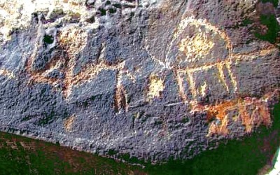 Negev Rock Art interpretation of the Caananite Creation myth