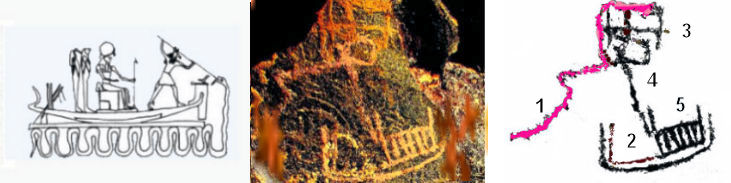 Boat masts with tri-finger symbol